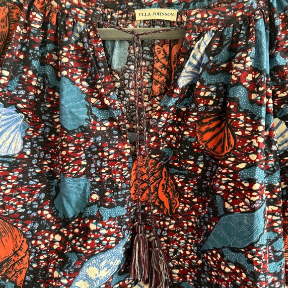 Ulla Johnson Women's Multicolor Printed Top 6 **Matching Skirt Available** - Picture 3 of 3